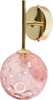 ANADYR - Wandlamp set van 2 - Goud/Roze - Glas/Metaal