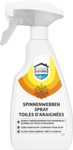 HOME DEFENSE - Spinnen Spray 500ml - Anti spinnen - Spinnenweb spray - Spinnen verjager