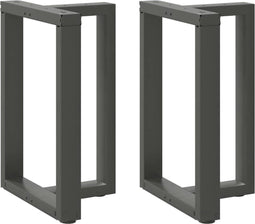 vidaXL - Eettafelpoten - 2 - st - T-vormig - 50x35x(72-73) - cm - staal - antraciet