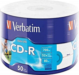 Verbatim 50x CD-R - CD-R - 700 MB - 52x schrijfsnelheid - (50 pc(s))