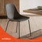 Alterego Viky - Zwart Geperforeerde Designerstoel - Binnen & Buiten - 58.5x46.5x82.5cm