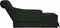 vidaXL - Chaise - longue - met - bolster - en - rechterarmleuning - fluweel - zwart