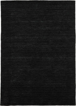MOMO Rugs Panorama Uni Black Vloerkleed - 140x200 - Rechthoek - Laagpolig Tapijt - Industrieel - Zwart