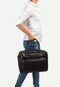 Burkely Vintage Mitch Worker - Laptoptas 14 inch - Leer - Zwart