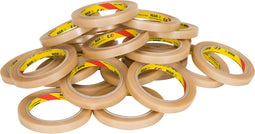 Pvc tape (nar) 32 micron 12 mm x 66 meter transparant | 24 stuks