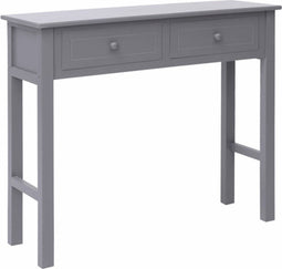 vidaXL - Wandtafel - 90x30x77 - cm - hout - grijs