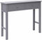 vidaXL - Wandtafel - 90x30x77 - cm - hout - grijs