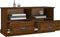 vidaXL - Tv-meubel - 93x35,5x45 - cm - bewerkt - hout - bruin - eikenkleur