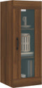 vidaXL - Wandkast - 34,5x34x90 - cm - bruin - eikenkleur