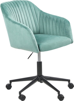 VENICE - Bureaustoel - Groen - Fluweel