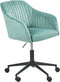 VENICE - Bureaustoel - Groen - Fluweel