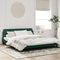 vidaXL - Bedframe - zonder - matras - 180x200 - cm - fluweel - donkergroen