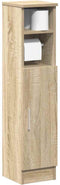 vidaXL - Badkamerkast - met - rolhouder - 20,5x22x90 - cm - sonoma - eikenkleurig