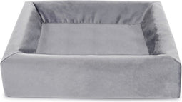 Bia - Royal Fluweel - Hoes Hondenmand - Grijs - 60X50 cm