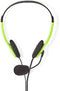Nedis CHST100GN - On-Ear Headset - Draad - Microfoon - Groen Zwart