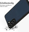 Accezz Samsung Galaxy S22 - Back Cover - Premium Leather Card Slot - Donkerblauw