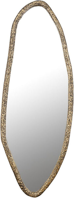 PTMD Paislie Brass Organic Shaped Mirror Oval