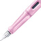 LAMY safari lightrose vulpen – vulpen met ergonomisch gripstuk & gepolijste stalen penpunt in schrijfdikte M – robuuste ASA-kunststof – inclusief inktpatroon T 10 blauw – voor rechtshandigen