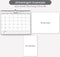Systemyze S0057 - Wandkalender - 12 Maanden - Ophangbaar - 43 x 33 cm - Grijs/Wit