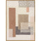 Schilderij Home ESPRIT Bruin Beige Abstract Stads 50 x 3 x 70 cm (2 Stuks)
