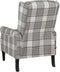 vidaXL Fauteuil stof grijs