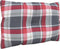 vidaXL - Palletkussens - 2 - st - ruitpatroon - stof - rood
