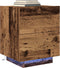 vidaXL - Bedside - Cabinets - met - LED - Lichten - 2 - stuks - Oude - Hout - 45x40x55 - cm