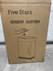 Five Stars® Sensorprullenbak - 60 Liter / 2x 30 Liter - Afvalscheiding - Soft Close Deksel - RVS - Zwart
