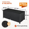 Casaria Kussenbox - Polyrotan - Waterdicht - Zwart