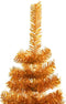 vidaXL - Kunstkerstboom - met - standaard - 120 - cm - PET - goudkleurig