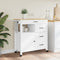 vidaXL - Keukentrolley - MONZA - 84x40x90 - cm - massief - grenenhout