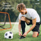 Volcan Dubbelzijdige Rebounder - Voetbal Trainingsmateriaal - 85 x 85 cm - Inclusief Grondankers - Oranje/Zwart