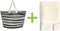 Bo Weevil Strandtas + Badlaken (100x180 cm) - Set - Strandtas - Badlaken - Katoen - Naturel