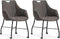 MX Sofa Eetkamerstoel Metric - Antraciet (set van 2 stoelen)