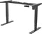 STIER THA - Elektrisch hoogteverstelbaar bureaulijst - Voor bladen 120x60cm tot 160x80cm - Zwart