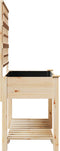 vidaXL - Tuinbak - met - Trellis - en - Plank - 115x59x152 - cm - Massief - Hout - Vuren