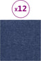 vidaXL - Wandpanelen - 12 - st - 1,08 - m² - 30x30 - cm - stof - blauw