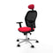 Jorquera Piqueras y Crespo 2D086N1 - Bureaustoel met hoofdsteun - Verstelbare hoogte ademend - Rood