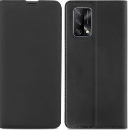 iMoshion Hoesje Geschikt voor Oppo A74 (4G) Hoesje Met Pasjeshouder - iMoshion Slim Folio Bookcase - Zwart