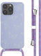 iMoshion Hoesje Geschikt voor iPhone 14 Pro Max Hoesje Met Koord - iMoshion Siliconen design hoesje met koord - Meerkleurig / Butterfly