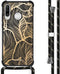 iMoshion Hoesje Geschikt voor Huawei P30 Lite Hoesje Met Koord - iMoshion Design Hoesje met Koord - Goud / Zwart / Golden Leaves
