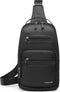 Schoudertas heren – crossbody tas – messenger bag – slingbag mannen - anti diefstal - waterafstotend - 30x8x18cm - zwart