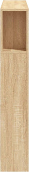 Hoofdeinde met LED 100x18,5x103,5 cm bewerkt hout sonoma eiken