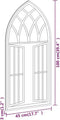 vidaXL - Spiegel - 70x30 - cm - ijzer - zwart
