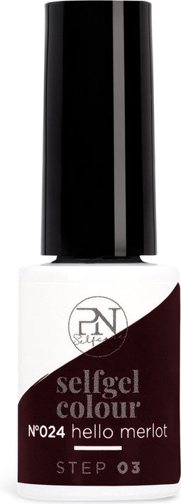 PN Selfcare 'N24 Hello Merlot' Gel Nagellak Rood - Vegan - 21 Dagen Effect - Gellak voor UV/LED Lamp - 6ml