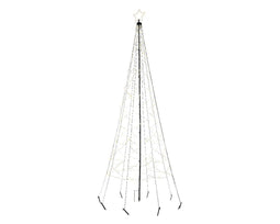 Lumineo - Verlichte Kerstboom 200cm - 236 LED lampjes warm wit - Buiten