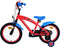Spider-Man Kinderfiets - 16 inch - Handrem en Zijwieltjes - Rood