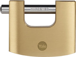 Yale - Messing Rolluik Hangslot - 70 mm - High Protection - Goud (3 stuks)