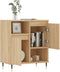 vidaXL - Dressoir - 60x35x70 - cm - bewerkt - hout - sonoma - eikenkleurig