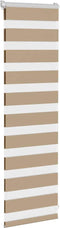 vidaXL - Zebra - Blind - 50x100 - cm - stofbreedte - 45,9 - cm - polyester - zandbruin